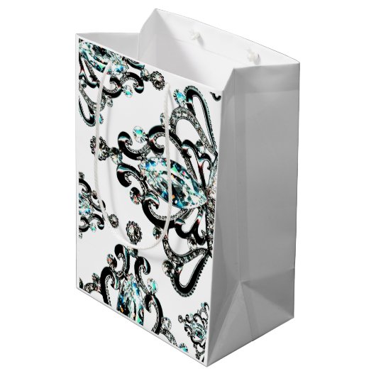 "Alles Tiara" Mittlere Geschenktüte (Rückseite Schrägansicht)