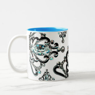 "Alles Tiara" Zwei-Tone-KAFFEE-TASSE Zweifarbige Tasse