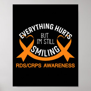 Alles tut weh, ich bin immer noch lächelnd Rsd Crp Poster