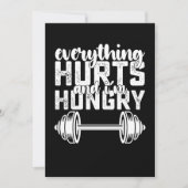 Alles tut weh, und ich bin hungrig. einladung (Vorderseite)