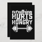 Alles tut weh, und ich bin hungrig. einladung (Vorne/Hinten)