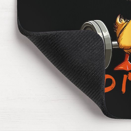 Alles tut weh und ich bin müde Funny Duck Gym Fitn Mousepad (Ecke)