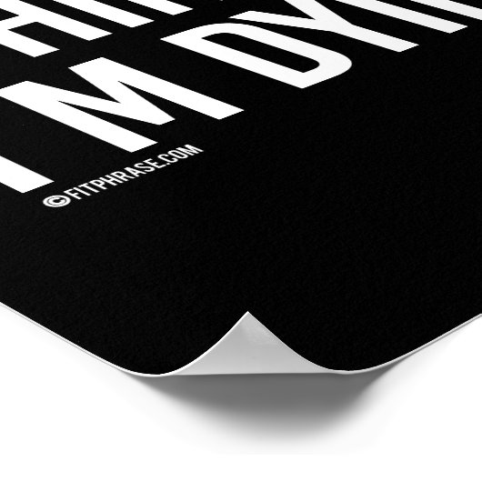 Alles tut weh, und ich glaube, ich sterbe - - Gym Poster (Ecke)