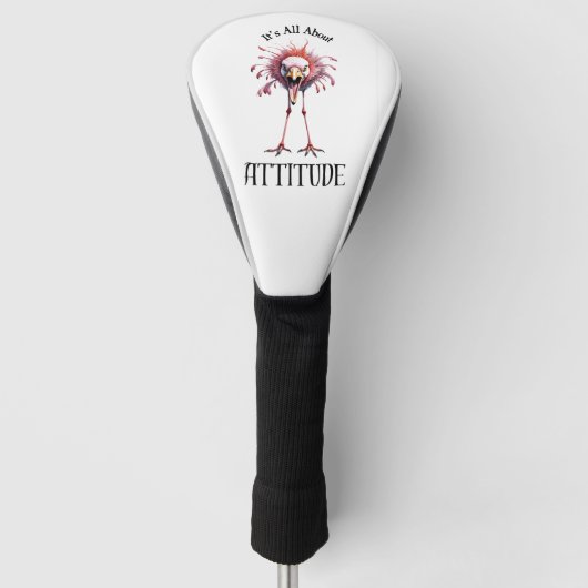 Alles über Attitude Funny Flamingo Golf Headcover (Vorderseite)