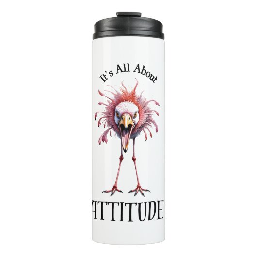 Alles über Attitude Funny Flamingo Thermosbecher (Vorderseite)