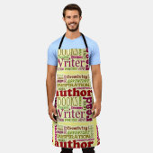 Alles über Autoren Wordy Fun Muster Schürze (Getragen)