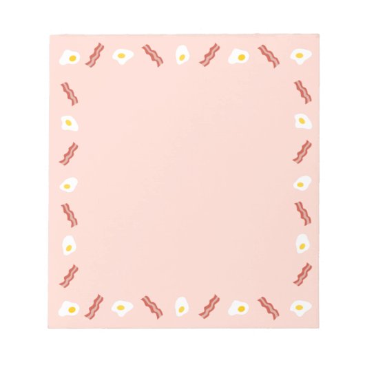 Alles über Bacon und Eier Notizblock (Vorderseite)