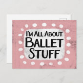 Alles über Ballet Stuff Postcard Postkarte (Vorne/Hinten)