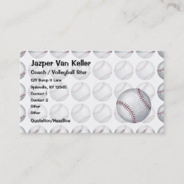 Alles über Baseball-Muster Visitenkarte