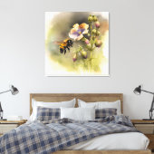 Alles über Bienen I Leinwanddruck (Insitu (Schlafzimmer))