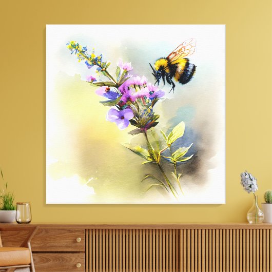 Alles über Bienen V Leinwanddruck (Insitu (Wohnzimmer))