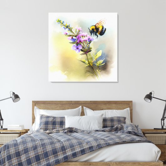 Alles über Bienen V Leinwanddruck (Insitu (Schlafzimmer))