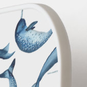 ALLES ÜBER BLAUE WHALES Paddel Pickleball Schläger (Linke Seite)