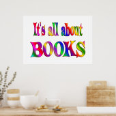 Alles über Bücher Poster (Küche)