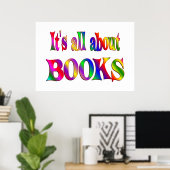 Alles über Bücher Poster (Heimbüro)