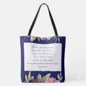Alles über Christliche Scriptdesign Tote Bag Tasche (Rückseite)