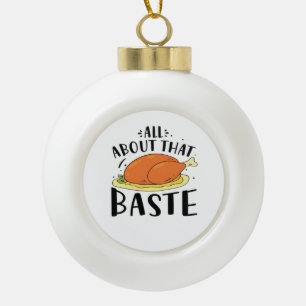 Alles über das Baste Design für den Erntedank Tag Keramik Kugel-Ornament