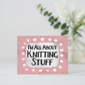 Alles über das Knittern von Stuff Postcard Postkarte (Stehend Vorderseite)