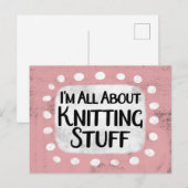 Alles über das Knittern von Stuff Postcard Postkarte (Vorne/Hinten)