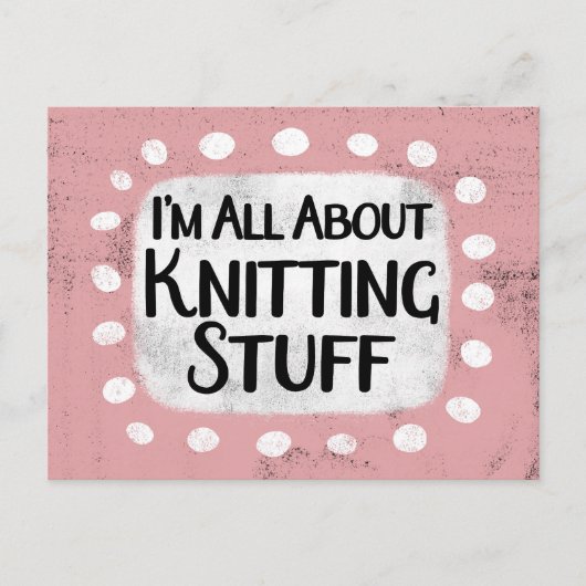 Alles über das Knittern von Stuff Postcard Postkarte (Vorderseite)