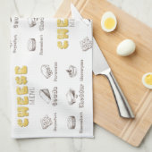 Alles über das Menü "Käse-Typen"            Geschirrtuch (Viertel Falte)