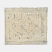 Alles über das Spiel - Baseball Fleecedecke (Vorderseite (Horizontal))