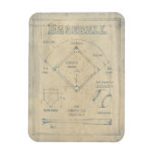 Alles über das Spiel - Baseball Magnet (Vertikal)