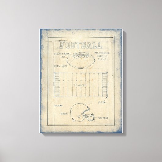 Alles über das Spiel - Fußball Leinwanddruck (Vorderseite)