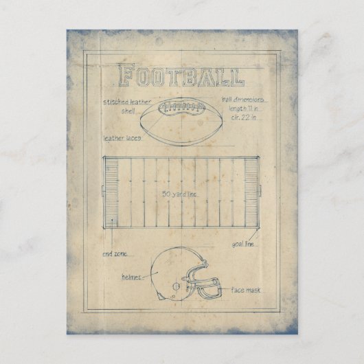 Alles über das Spiel - Fußball Postkarte (Vorderseite)