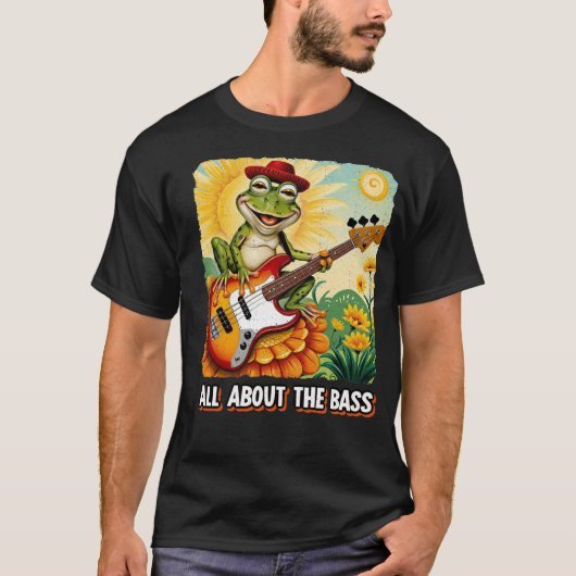 ALLES ÜBER DEN BASS T-Shirt (Vorderseite)