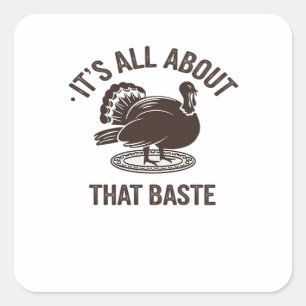 Alles über den Baste Christmas Trendy Quadratischer Aufkleber