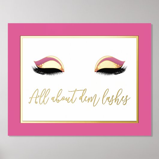 Alles über den Dem Lashes Foil Prints Foliendrucke (Vorderseite)