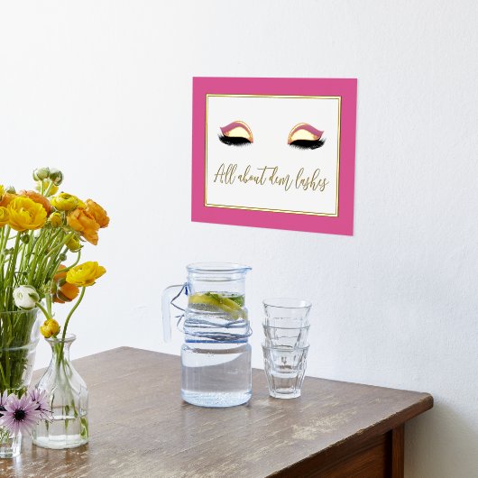 Alles über den Dem Lashes Foil Prints Foliendrucke (Ablage(Küche))