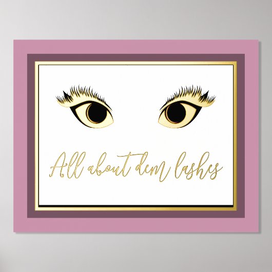 Alles über den Dem Lashes Foil Prints Foliendrucke (Vorderseite)