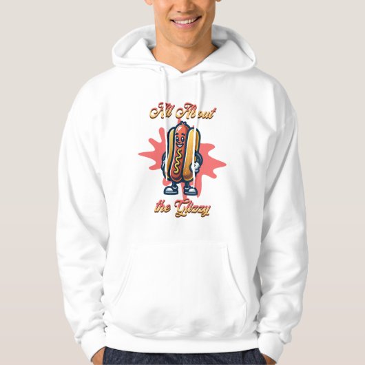 Alles über den Glizzy | Funny Hot Hunde Humor Hoodie (Vorderseite)