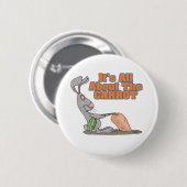 alles über den karottenwitzigen Hasen-Cartoon Button (Vorne & Hinten)
