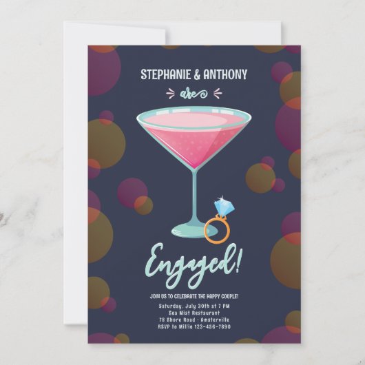 Alles über die Einladung der Braut-Engagement-Part (Vorderseite)