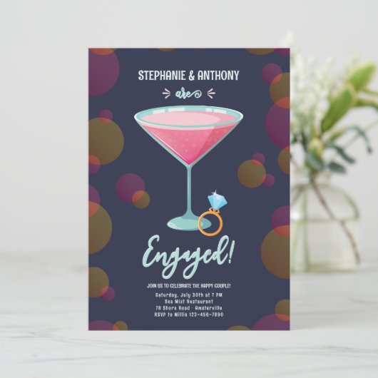 Alles über die Einladung der Braut-Engagement-Part (Stehend Vorderseite)