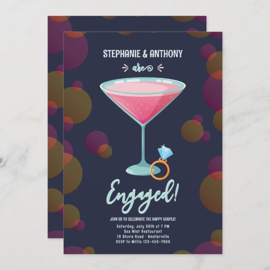 Alles über die Einladung der Braut-Engagement-Part (Vorne/Hinten)