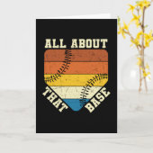 Alles über diese Basis | Schönes Baseball-Design Karte (Gelbe Blume)