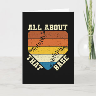 Alles über diese Basis   Schönes Baseball-Design Karte