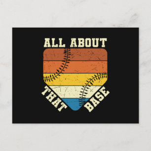 Alles über diese Basis Schönes Baseball-Design Postkarte