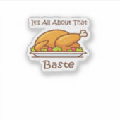 Alles über diese Baste (Erntedank) Trendy Aufkleber (Vorderseite)