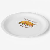 Alles über diese Baste (Erntedank) Trendy Pappteller (Schrägansicht)