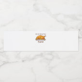 Alles über diese Baste (Erntedank) Trendy Wasserflaschenetikett (Einzelnes Label)