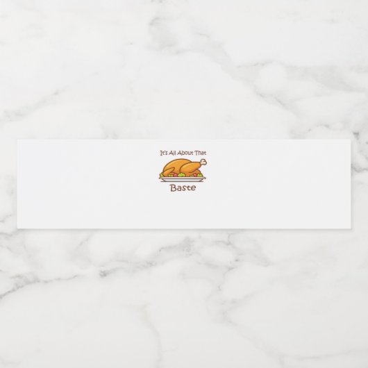 Alles über diese Baste (Erntedank) Trendy Wasserflaschenetikett (Einzelnes Label)