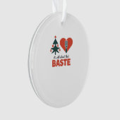 Alles über diesen Baste Christmas Classic Ornament (Vorderseite)