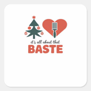 Alles über diesen Baste Christmas Classic Quadratischer Aufkleber