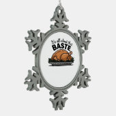 Alles über diesen Baste Christmas Classic Schneeflocken Zinn-Ornament (Links)