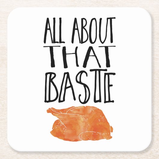 Alles über diesen Baste-Erntedank Türkei Rechteckiger Pappuntersetzer (Vorderseite)